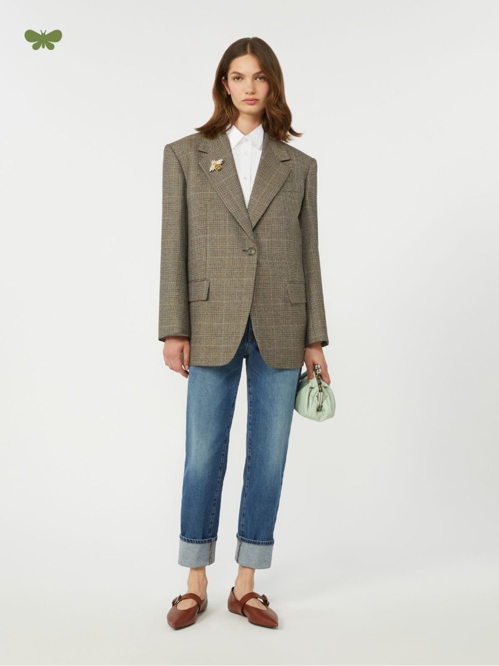 MaxMara Light Blue Straight-Leg Women's Boyfriend Jeans